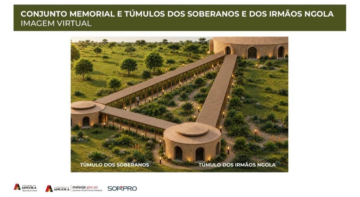 RAINHA NJINGA A MBANDE E REI NGOLA KILUANJI GANHAM MEMORIAL EM MUKULO A NGOLA